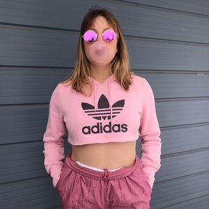 BUBBLEGUM PINK ADIDAS HOODIE